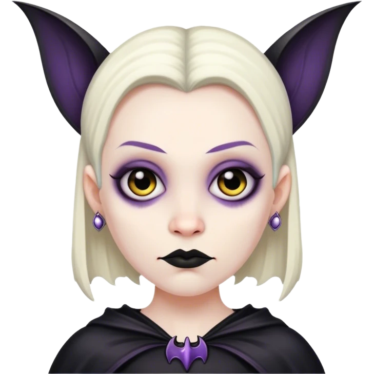 Goth bat emoji