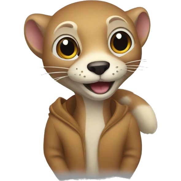 Weasel in a gas station emoji