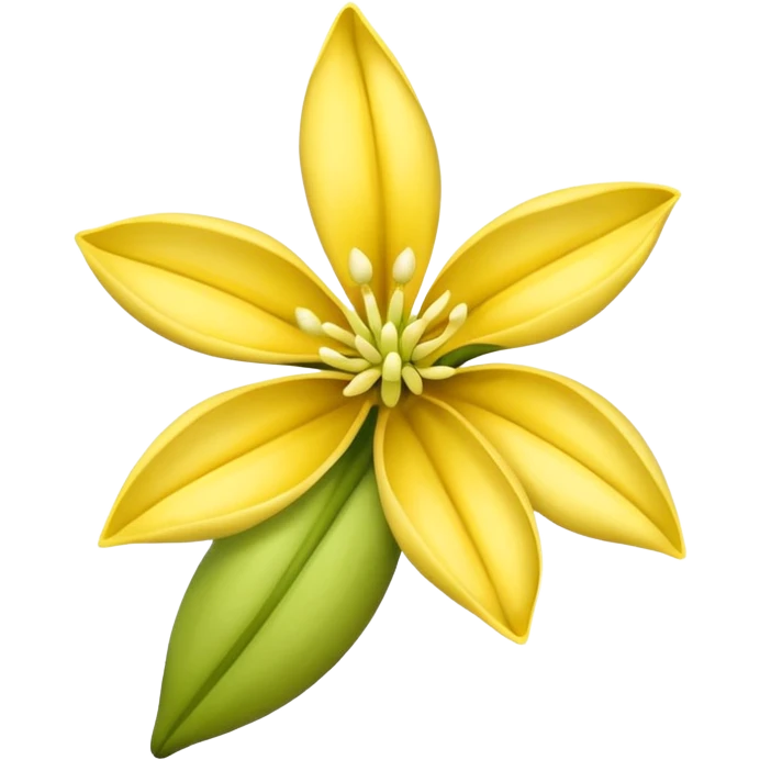 ylang ylang flower little closed emoji