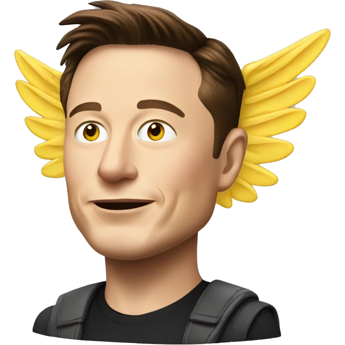 Elon musk with wings  emoji