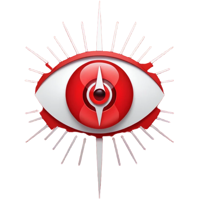 Eye-catching logo for MedSignal, red pulse cutting through geometric forms forming the letters ‘AI’, glowing red highlights with smooth, modern lines, clean white background, powerful and memorable for a tech-forward healthcare brand emoji