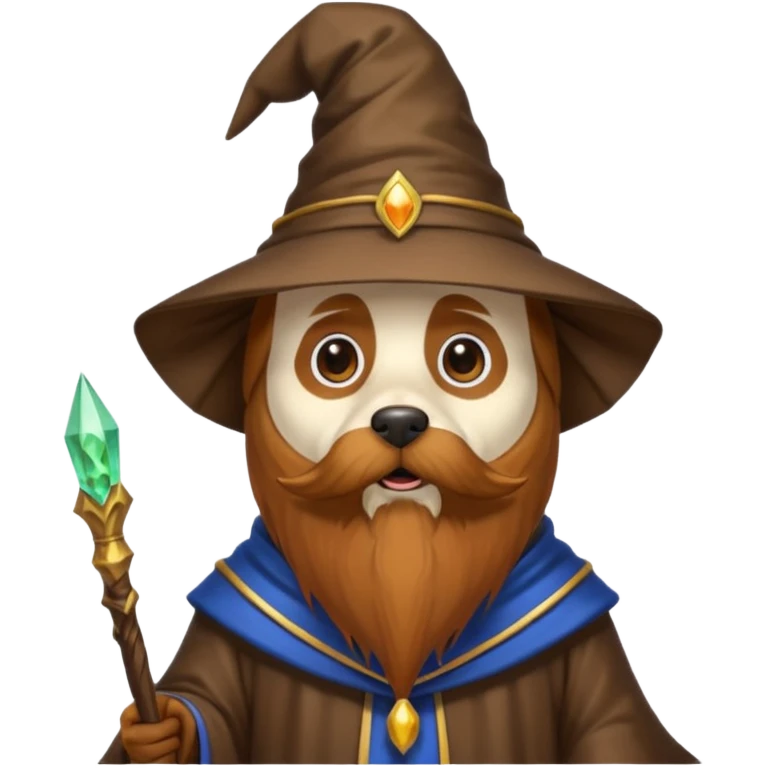 Dog wizard emoji