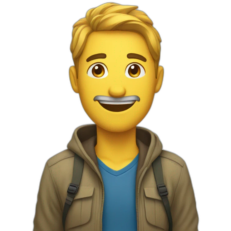 chat sur une montagne emoji