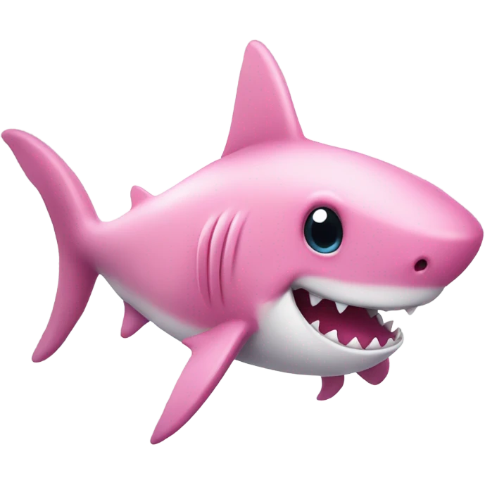 pink cute shark emoji