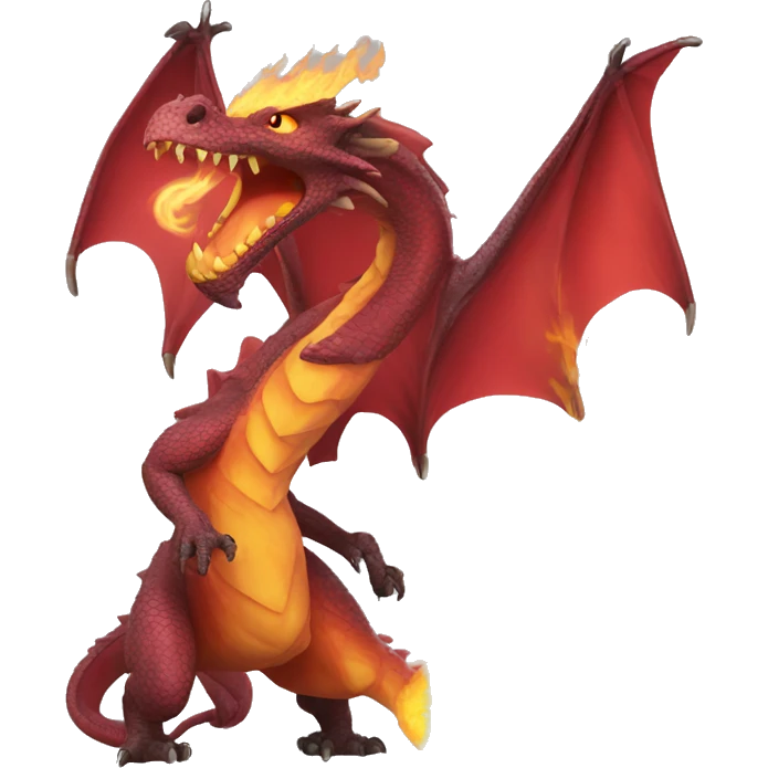 Fire breathing dragon emoji