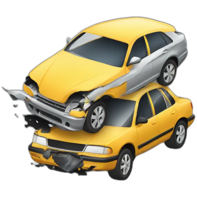 car accident emoji