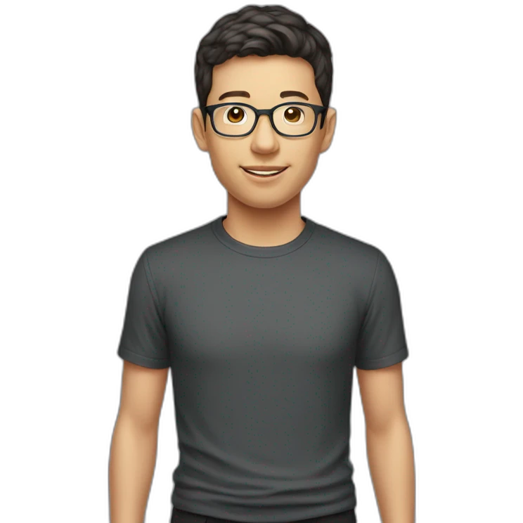 Luis von ahn with black tshirt emoji
