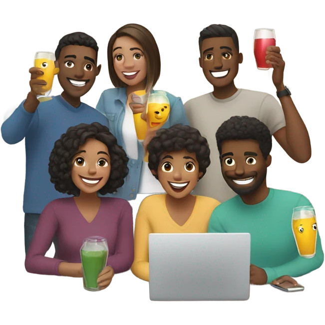 HAPPY HOUR ON ZOOM emoji