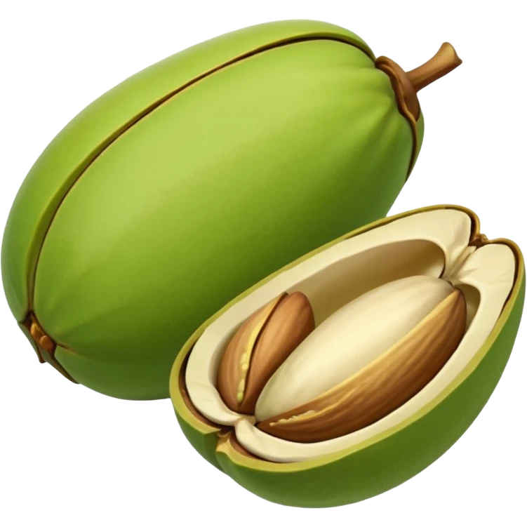 pistachio with shall emoji