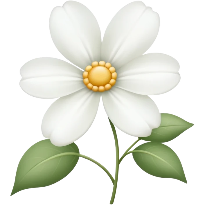 Flor blanca de sentido pésame emoji