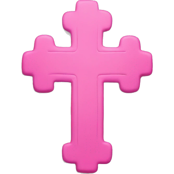 pink cross emoji