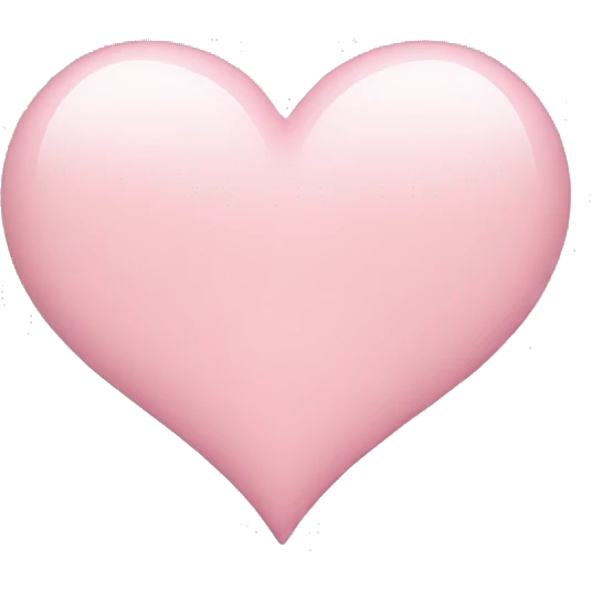 light pink heart  emoji