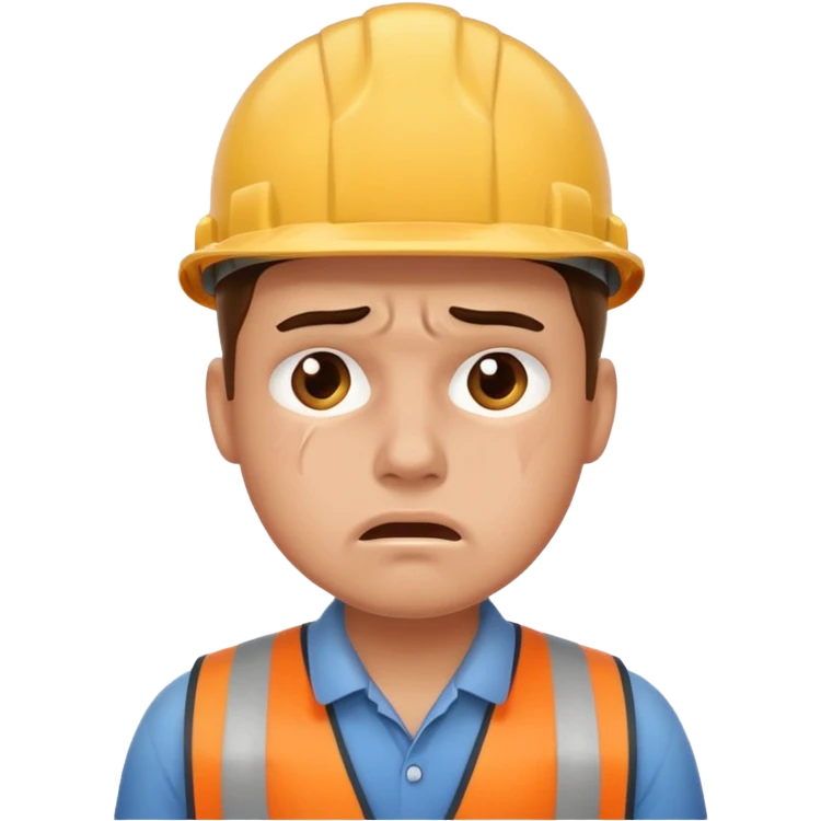 worker in stress emoji