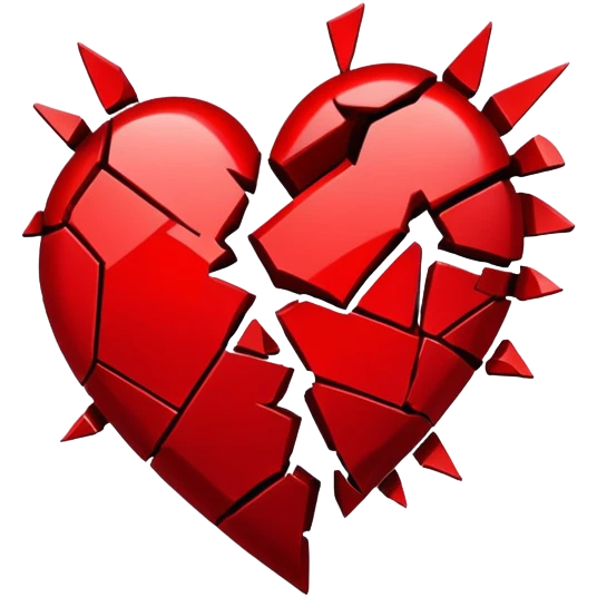 Broken heart emoji