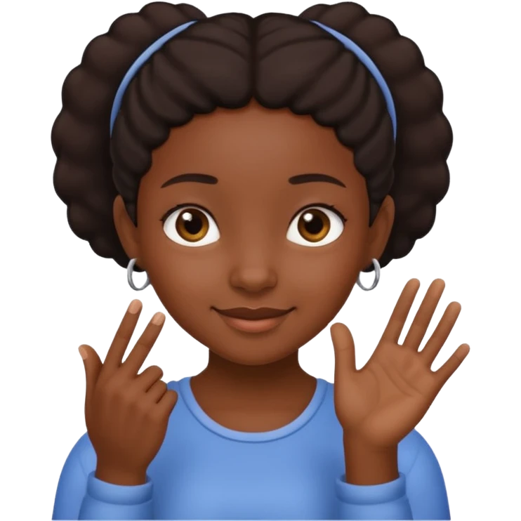 👧🏾👂🏾🤏🏾 tugging one ear emoji