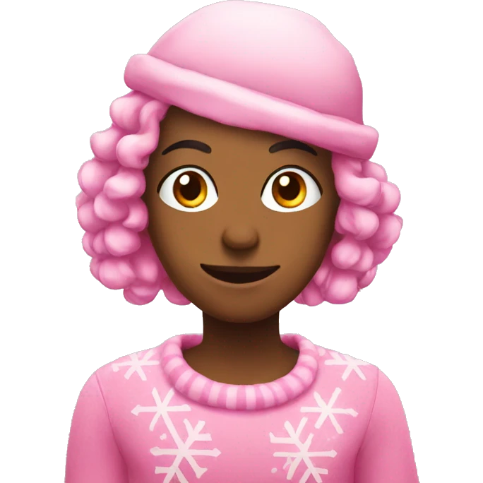 Pink christmas  emoji