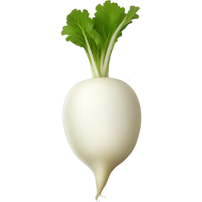 white radish emoji