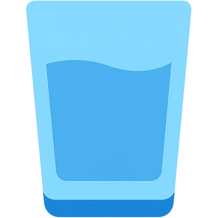 now with water emoji