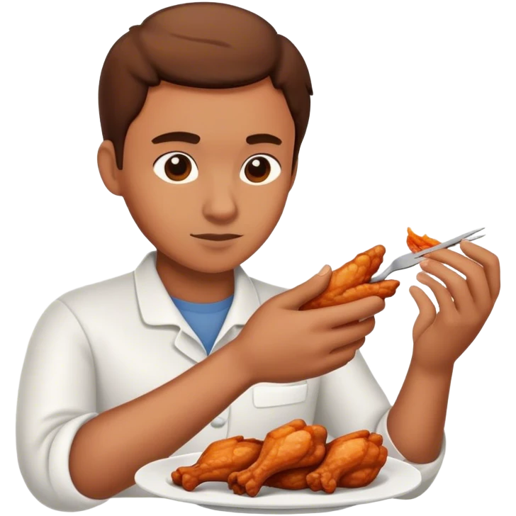 Someone making chicken wings  emoji