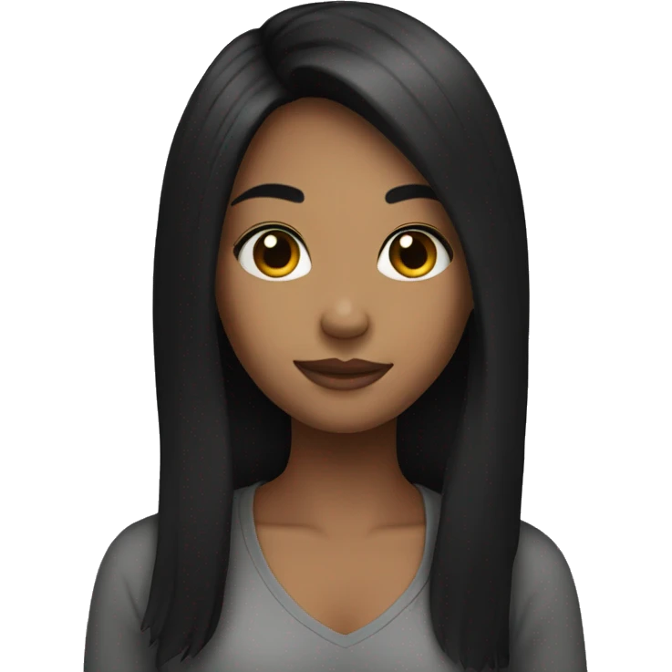 girl with black hair emoji