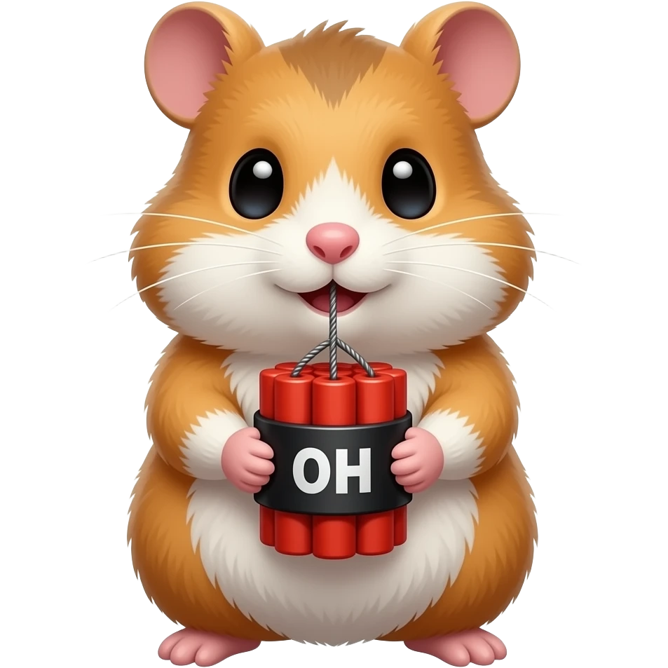 Hampster with tnt emoji