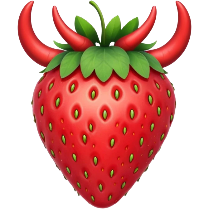  a strawberry with horns  emoji