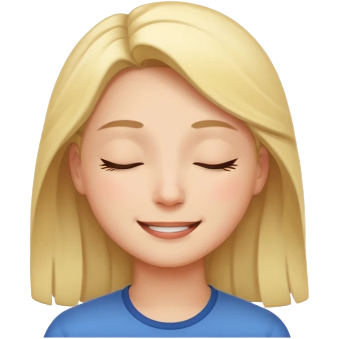 A ⭐ SMILE SOFTLY EYES CLOSED emoji