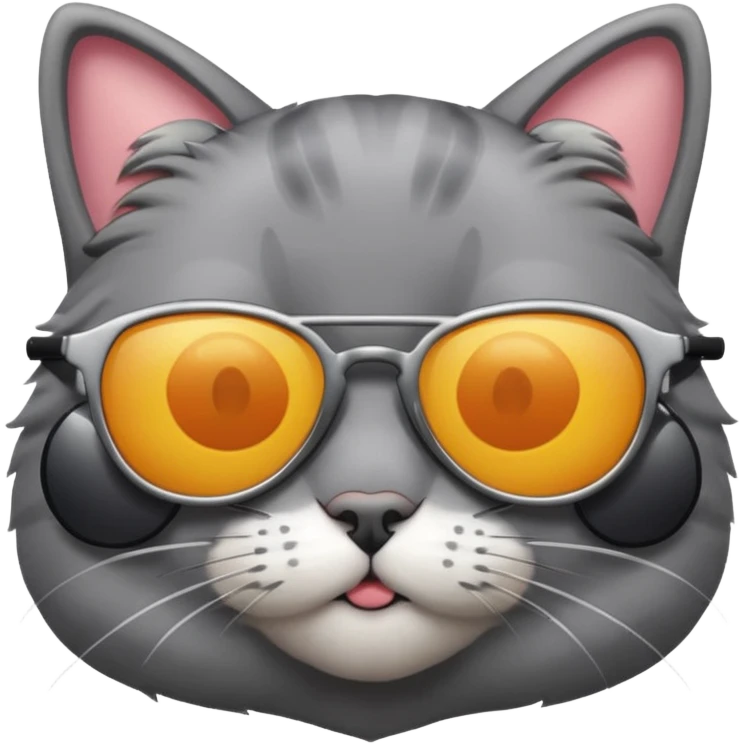Cat wearing sunglasses emoji