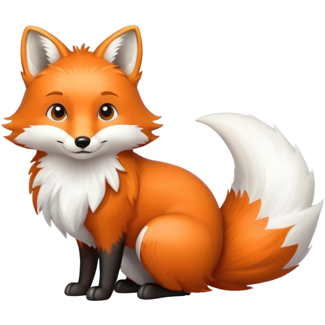 Fox white emoji