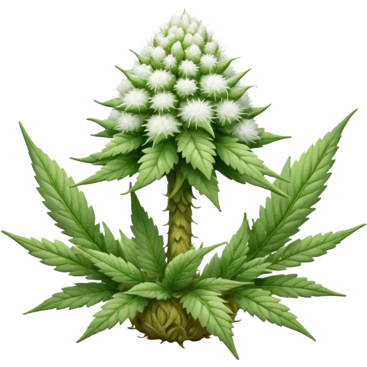 white color marijuana emoji