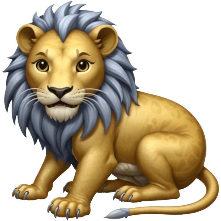 Elder Scrolls Online Lion eating its tail Ouroboro silver emoji