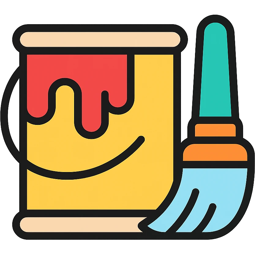 paint category icon for an online store selling paints and preparation materials emoji