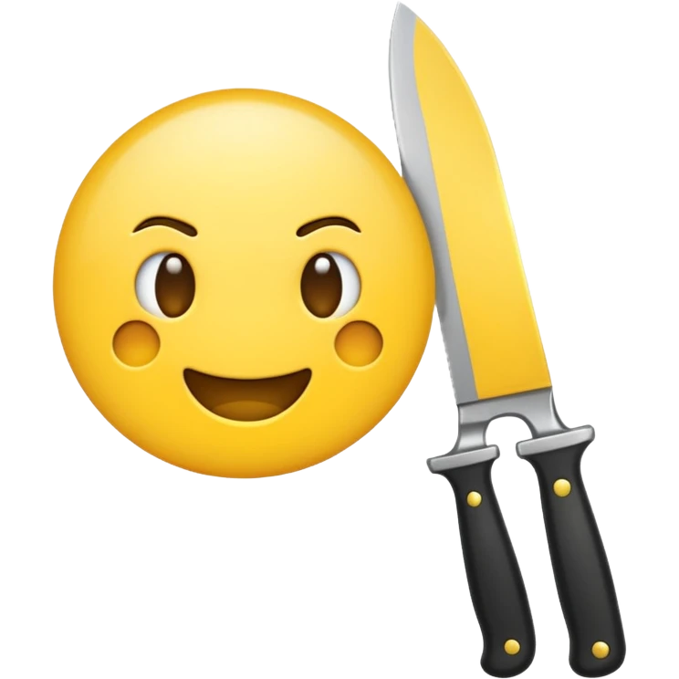 Emoji mit Messer emoji