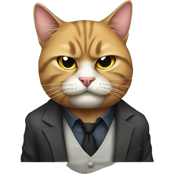 Gangster cat emoji