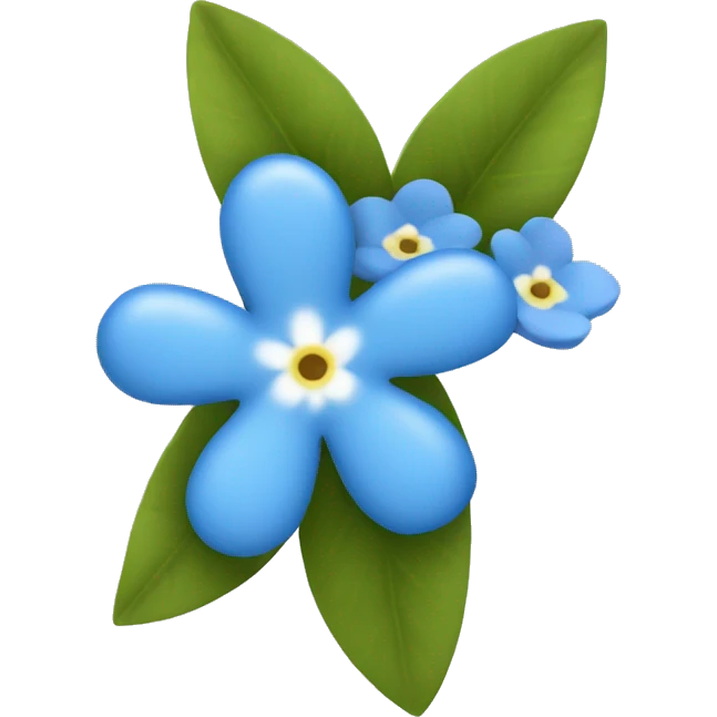 forget-me-not emoji emoji