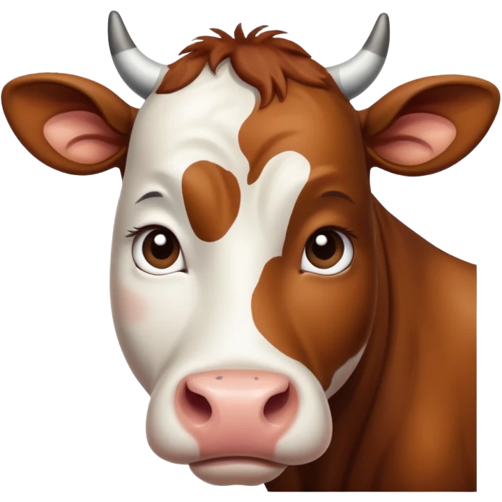 very sad cow emoji