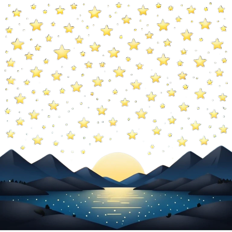 black sky at night emoji