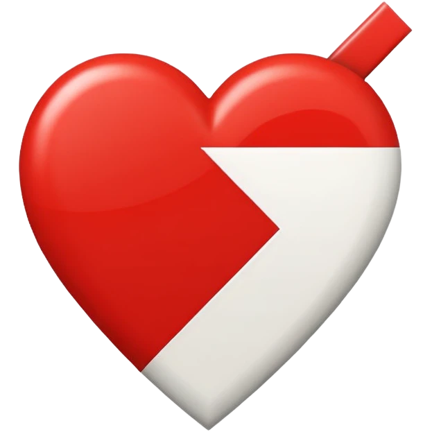 suprematism heart emoji