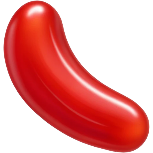 single red glossy gusher gummy emoji