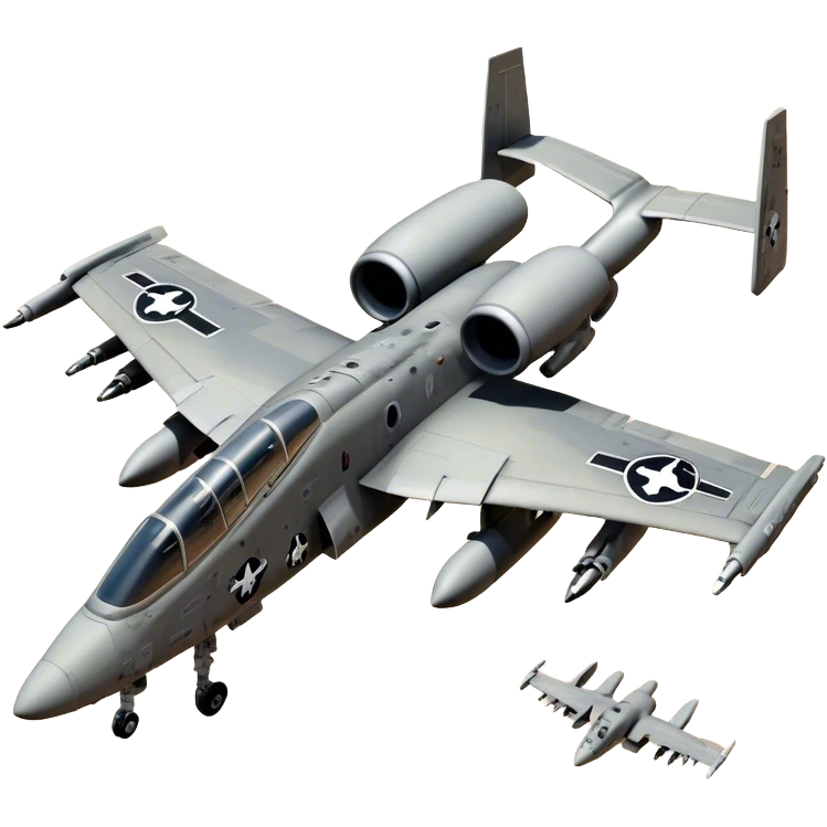 Warthog Jet (A-10 Thunderbolt II) - Fairchild Republic (Model Year: 2022) (Iconic colour: Desert camo) emoji
