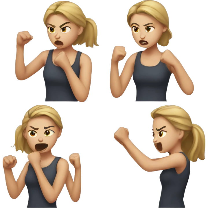 girls having a fight emoji