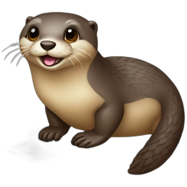 Loutre sur tortu emoji