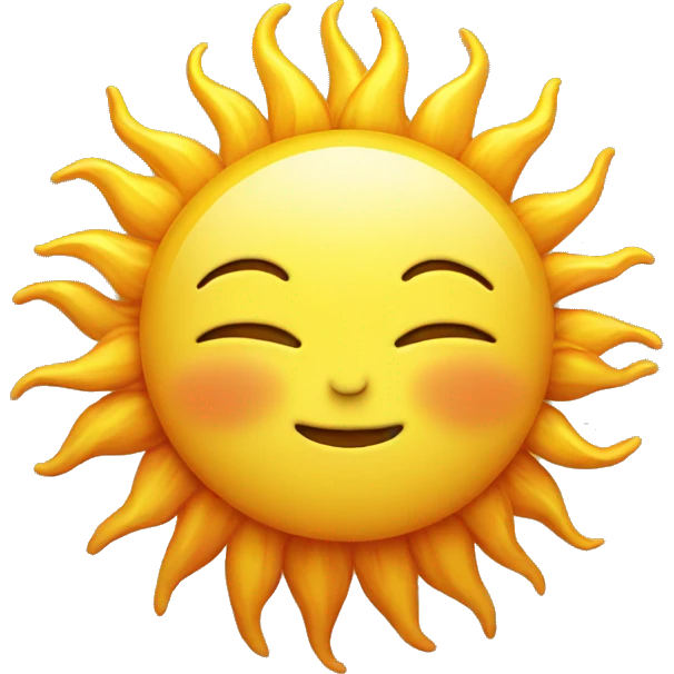 Sun emoji