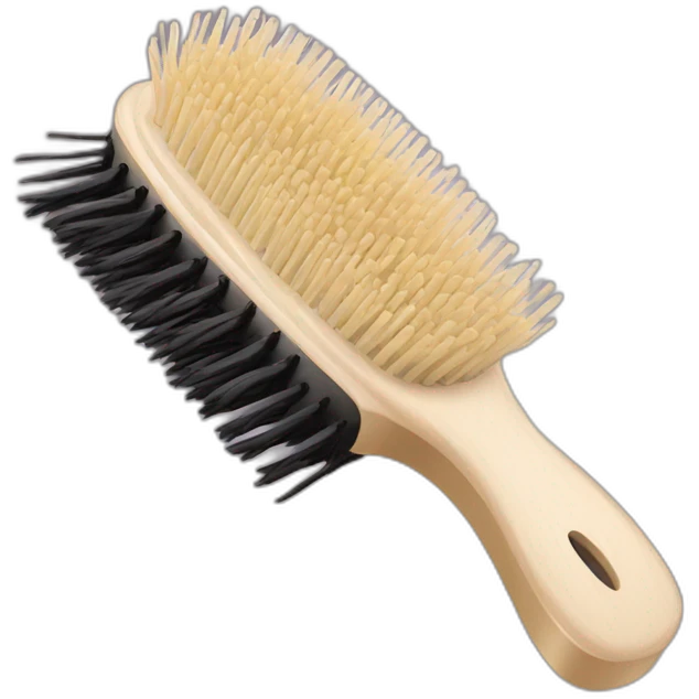 Hair brush emoji