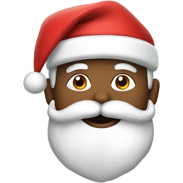santa wearing a bow emoji