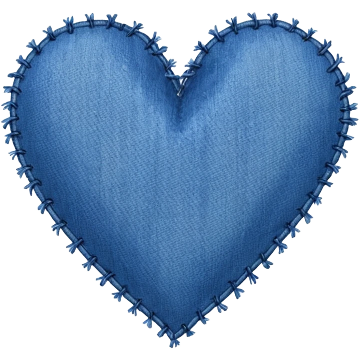 Denim heart  emoji