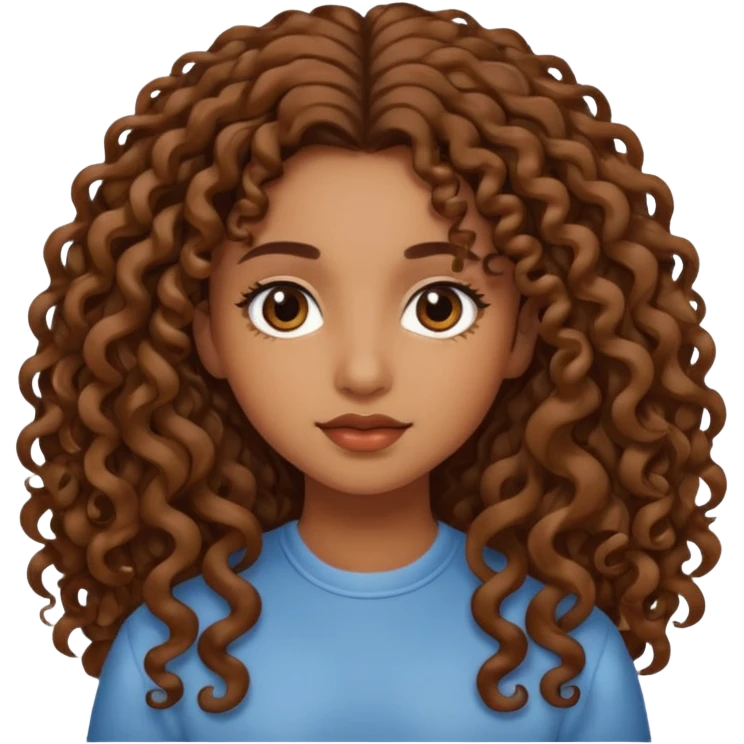 Brown girl aesthetic emoji