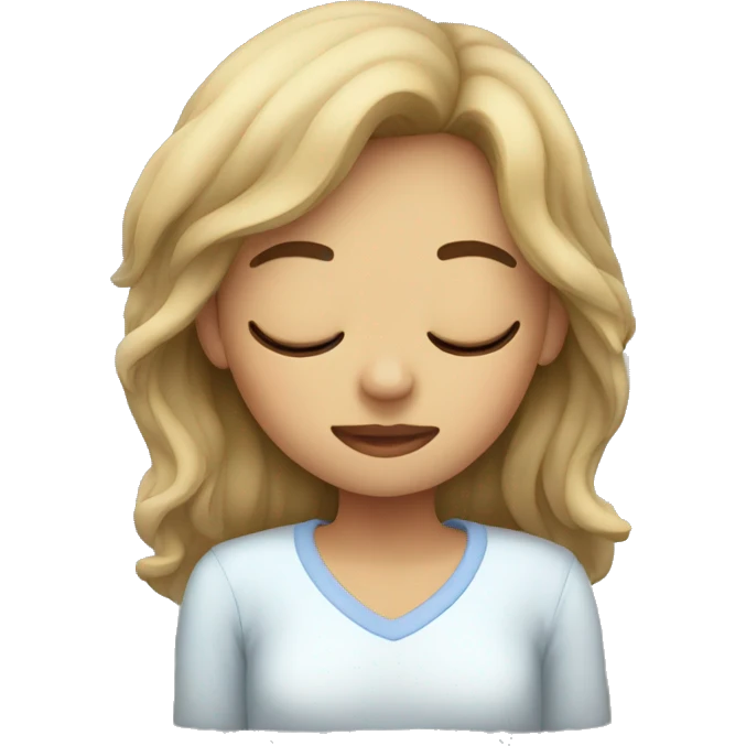 sleep girl emoji
