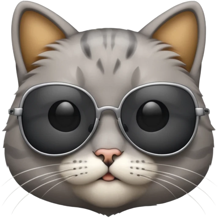 Cat wearing sunglasses emoji