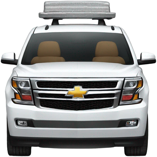 White Chevy tahoe emoji
